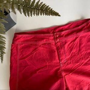 L.L. Bean Sunsmart Capri Pants- Bright Coral -12